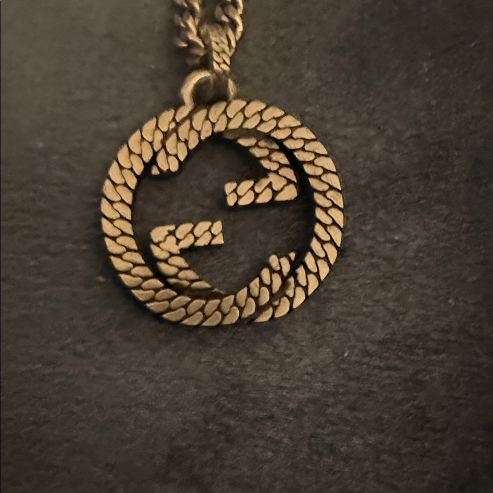Gucci Logo Pendant Necklace